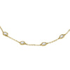 ESTATE .75CT DIAMOND 14KT YELLOW GOLD 3D CLASSIC ROUND BY THE YARD LOVE BRACELET