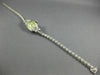 ANTIQUE BULOVA 1.20CT OLD MINE DIAMOND 14KT WHITE GOLD SQUARE TENNIS WATCH #2199
