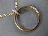 ESTATE .41CT DIAMOND 18KT ROSE GOLD 3D CLASSIC CIRCLE OF LIFE FUN PENDANT
