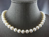 LARGE & LONG AAA TAHITIAN PEARL 14KT WHITE GOLD CLASSIC 9MM LOVE NECKLACE #27949