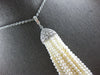 EXTRA LARGE & LONG .51CT DIAMOND & AAA SOUTH SEA PEARL 18KT WHITE GOLD NECKLACE