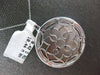 LARGE .42CT DIAMOND & AAA MOTHER OF PEARL 18KT WHITE GOLD CIRCULAR HEART PENDANT