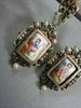 ANTIQUE HANGING VICTORIAN ENAMEL PEARLS 14KT YELLOW GOLD EARRINGS ONE OF A KIND!
