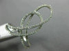 ESTATE LARGE .37CT DIAMOND 14KT WHITE GOLD 3D INFINITY LOVE KNOT LOVE FUN RING