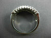 ESTATE WIDE 1CT DIAMOND 14KT WHITE GOLD MULTI ROW SEMI ETERNITY ANNIVERSARY RING