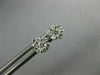 ESTATE .40CT DIAMOND 14KT WHITE GOLD CLASSIC CLUSTER FLOWER STUD EARRINGS #26644