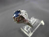 ANTIQUE 1.77CT OLD MINE DIAMOND & AAA SAPPHIRE PLATINUM COCKTAIL RING #11183
