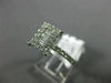 ESTATE .63CT ROUND & BAGUETTE DIAMOND 18KT WHITE GOLD RECTANGULAR PROMISE RING