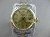 MINT ROLEX OYSTER PERPETUAL DATE 2 TONE 18K GOLD SS LADIES WATCH BOX 26M #21584