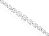 ESTATE 2.5CT DIAMOND 14KT WHITE GOLD 3D CLASSIC ROUND GRADUATING TENNIS BRACELET