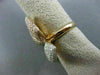 ESTATE EXTRA LARGE 4.14CT DIAMOND 18KT WHITE & ROSE GOLD BUTTERFLY FLOWER RING
