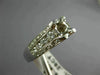 ESTATE WIDE .80CT DIAMOND 14KT WHITE GOLD 3D SEMI MOUNT ENGAGEMENT RING #17694