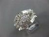 ESTATE WIDE 2.26CT DIAMOND 18KT WHITE GOLD 3D MARQUISE SHAPE ANNIVERSARY RING