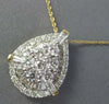 ESTATE .75CT DIAMOND 14KT YELLOW GOLD FLOWER 4 LEAF CLOVER STAR HANGING EARRINGS