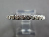 ESTATE .87CT DIAMOND 14K WHITE GOLD CLASSIC 2MM ETERNITY ANNIVERSARY RING #27033