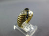 1.31CT DIAMOND & AAA SAPPHIRE 14KT YELLOW GOLD HEART SHAPE PRINCESS & ROUND RING