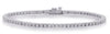 ESTATE 2.0CT DIAMOND 14KT WHITE GOLD ROUND 4 PRONG ETERNITY TENNIS LOVE BRACELET