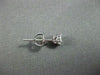 ESTATE .40CT DIAMOND 14K WHITE GOLD SOLITAIRE 4 PRONG CLASSIC EARRINGS 5mm 21023