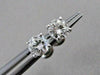 ESTATE .45CT ROUND DIAMOND 14KT WHITE GOLD 3D SCREW BACK STUD EARRINGS #21271