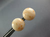 ESTATE AAA PINK OPAL 18KT YELLOW GOLD 3D CLASSIC ROUND CLIP ON EARRINGS