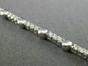 ESTATE LONG 1.87CT ROUND DIAMOND 14KT WHITE GOLD BEADED TENNIS BRACELET #21896