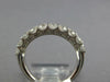 1.19CT DIAMOND 18KT WHITE GOLD 3D ROUND SEMI ETERNITY FILIGREE ANNIVERSARY RING