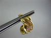 ESTATE .10CT DIAMOND ETCHED 14K Y&W GOLD UMBRELLA HANGING EARRINGS UNIQUE #2788