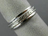 ESTATE 14K WHITE GOLD 3D CLASSIC FILIGREE MILGRAIN WEDDING ANNIVERSARY RING 1518