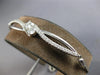 LARGE 1.13CT DIAMOND 14KT WHITE GOLD CRISS CROSS INFINITY 2 STONE LOVE BRACELET