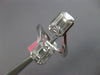 LARGE 1.36CT DIAMOND 18KT WHITE GOLD BAGUETTE CLUSTER INVISIBLE CRISS CROSS RING