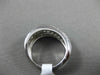 ESTATE WIDE 2.72CT DIAMOND & AAA GREEN AMETHYST 14K WHITE GOLD 3D X RAINBOW RING