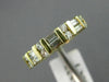 .75CT ROUND & BAGUETTE DIAMOND 14KT YELLOW GOLD SEMI ETERNITY WEDDING RING #1180