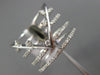 ESTATE .33CT ROUND DIAMOND 14KT WHITE GOLD 3D MULTI ROW ETOILE V SHAPE FUN RING