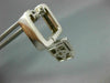 ESTATE .45CT DIAMOND 14KT WHITE GOLD SQUARE ETOILE HANGING HUGGIE EARRINGS #709