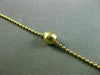 ESTATE LONG 14KT YELLOW GOLD BEAD BY THE YARD ITALIAN DIAMOND CUT NECKLACE 24937