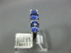 1.05CT DIAMOND & AAA TANZANITE 14KT WHITE GOLD 3D OVAL & ROUND ANNIVERSARY RING