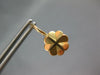 ANTIQUE 14KT YELLOW GOLD 3D FLOWER LEVERBACK HANGING EARRINGS #27265