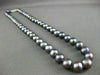 ESTATE AAA PURPLISH GRAY TAHITIAN PEARL 14KT WHITE GOLD FILIGREE NECKLACE #21941