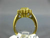 1.12CT DIAMOND & AAA EMERALD 18KT YELLOW GOLD SQUARE HALO BEZEL ENGAGEMENT RING
