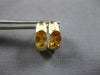 1.78CT AAA CITRINE 14KT YELLOW GOLD SEMI BEZEL UMBRELLA HANGING EARRINGS #27933