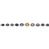LARGE 30.96CT DIAMOND & AAA MULTI COLOR SAPPHIRE 18KT WHITE GOLD TENNIS BRACELET