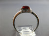 1.17CT DIAMOND & AAA GARNET 14KT WHITE GOLD 3D CUSHION & ROUND 3 STONE LOVE RING