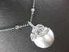 EXTRA LARGE .44CT DIAMOND & AAA SOUTH SEA PEARL 18K WHITE GOLD INFINITY NECKLACE