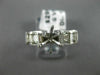 ESTATE WIDE 1.0CT DIAMOND 14K WHITE GOLD ROUND SEMI MOUNT ENGAGEMENT RING #19279