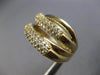 EXTRA LARGE 2.18CT DIAMOND 14KT YELLOW GOLD 3D MULTI ROW CRISS CROSS RING #28181