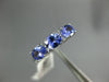 1.05CT DIAMOND & AAA TANZANITE 14KT WHITE GOLD 3D OVAL & ROUND ANNIVERSARY RING