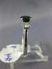 ESTATE 1.14CT DIAMOND & AAA SAPPHIRE 18KT WHITE GOLD 3D ROUND ENGAGEMENT RING