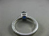 ESTATE 1.97CT DIAMOND & AAA SAPPHIRE 14KT WHITE GOLD OVAL ENGAGEMENT RING #16437