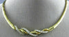 ESTATE 1.80CT DIAMOND 18KT YELLOW GOLD 3D CLASSIC ROPE SWIRL LINK NECKLACE #5535