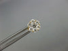 ESTATE .56CT DIAMOND 18KT YELLOW GOLD 3D CLUSTER FLOWER INVISIBLE STUD EARRINGS